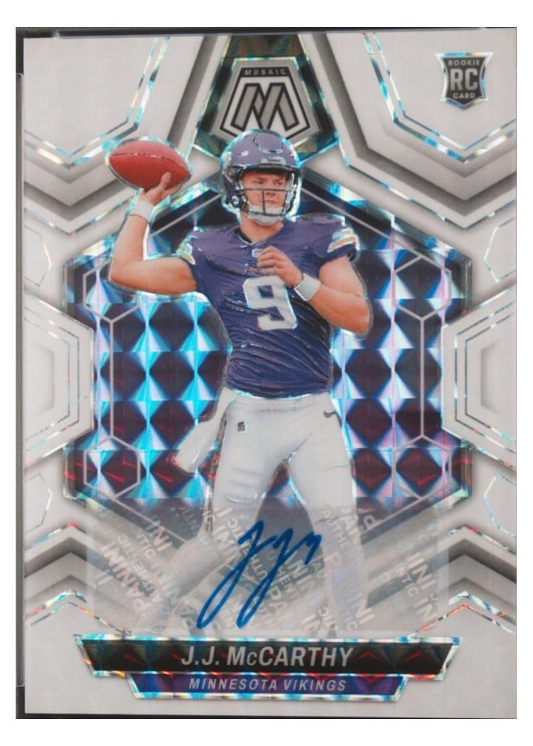 2024 Panini Mosaic Base Set J.J. McCarthy #310 card