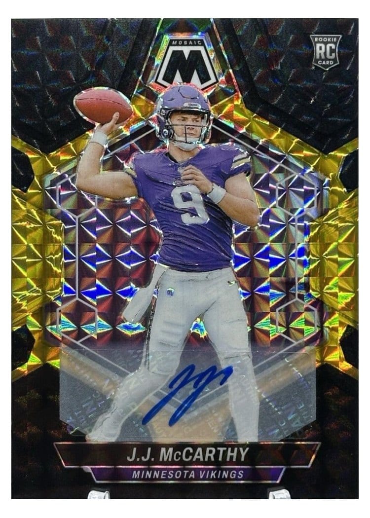 2024 Panini Mosaic Base Set J.J. McCarthy #310 card