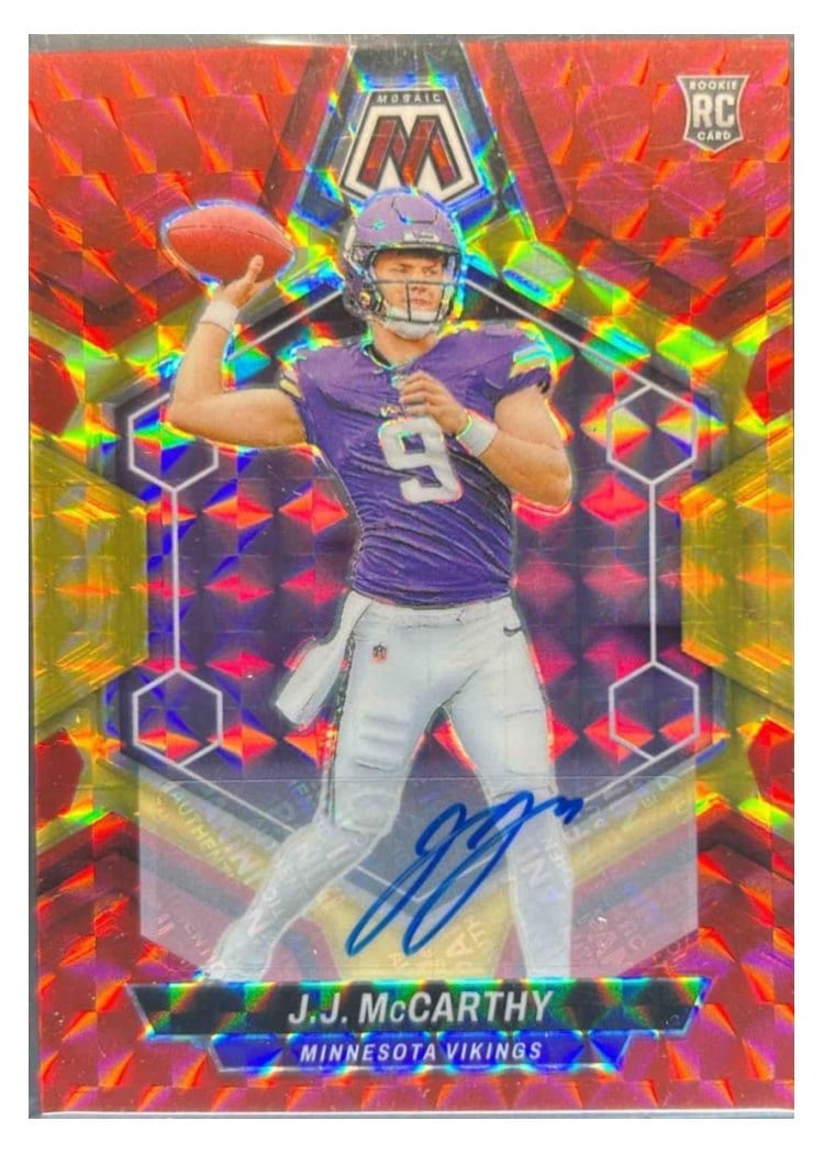 2024 Panini Mosaic Base Set J.J. McCarthy #310 card