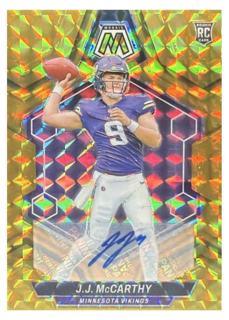 2024 Panini Mosaic Base Set J.J. McCarthy #310 card