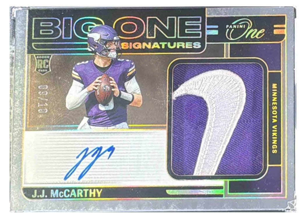 2024 Panini One Big One Signatures J.J. McCarthy #213