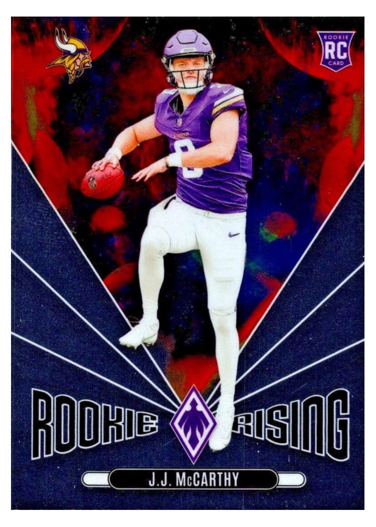 2024 Panini Phoenix Rookie Rising J.J. McCarthy #RR-JMY card