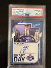 2024 Panini Prestige Draft Day Signatures J.J. McCarthy #DDS-JMY