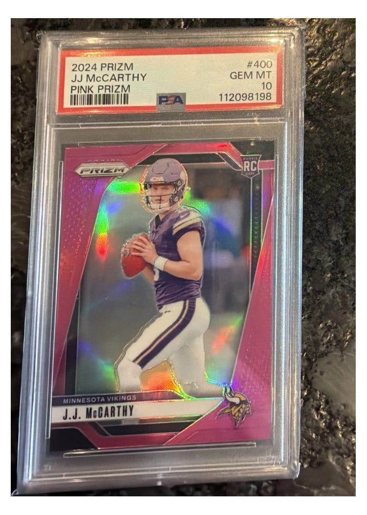 2024 Panini Prizm Base Set J.J. McCarthy #400 card
