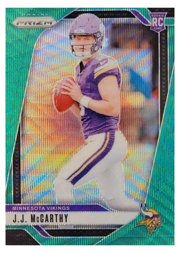 2024 Panini Prizm Base Set J.J. McCarthy #400 card