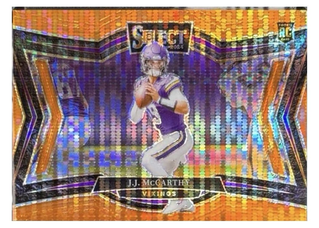 2024 Panini Select Base Set J.J. McCarthy #134 card