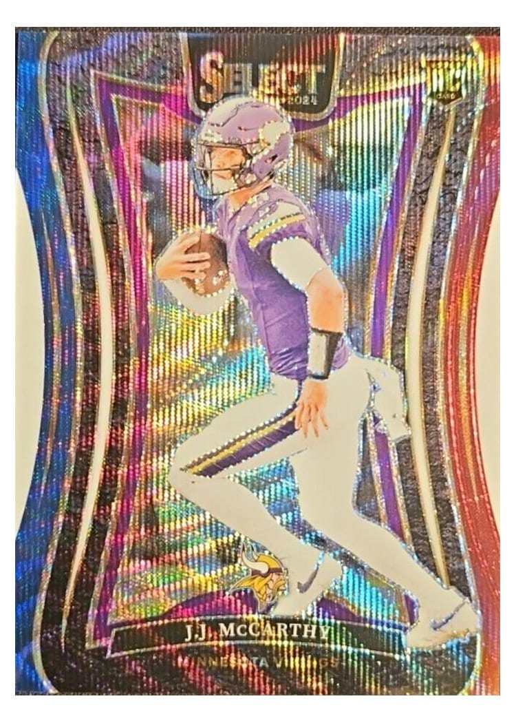 2024 Panini Select Base Set J.J. McCarthy #342 card