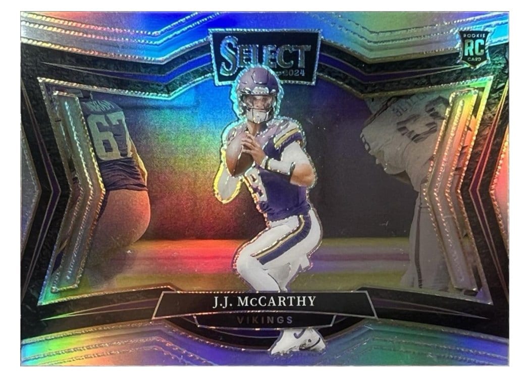 2024 Panini Select Base Set J.J. McCarthy Silver Prizm #441 card