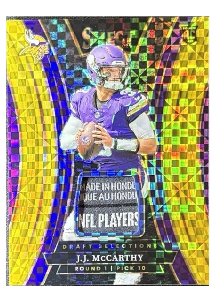 2024 Panini Select Base Set J.J. McCarthy #441 card