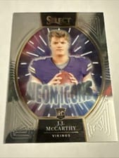 2024 Panini Select Neon Icons J.J. McCarthy #11 card