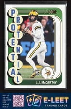 2024 Score Protential J.J. McCarthy #10 card