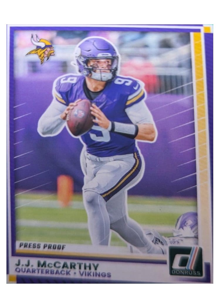 2025 Donruss Base Set J.J. McCarthy #57 card