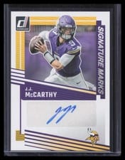 2025 Donruss Signature Marks J.J. McCarthy #SM-JMY