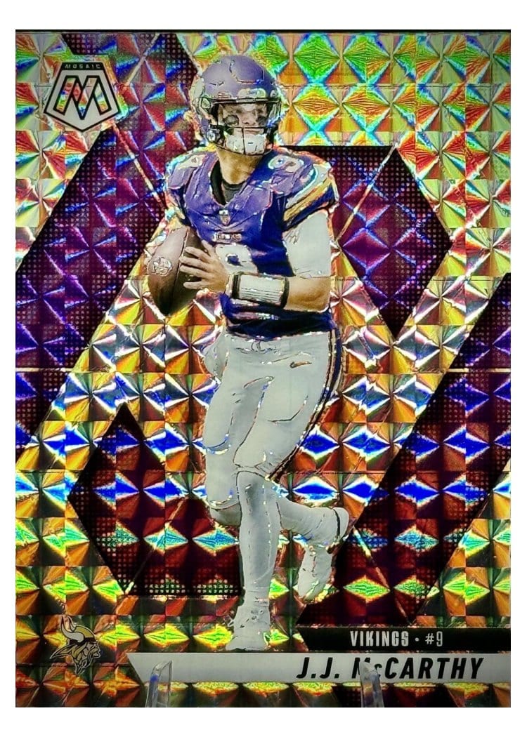 2025 Panini Mosaic Base Set J.J. McCarthy #195 card