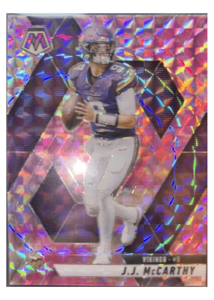 2025 Panini Mosaic Base Set J.J. McCarthy #195 card