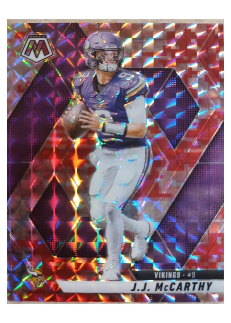 2025 Panini Mosaic Base Set J.J. McCarthy #195 card