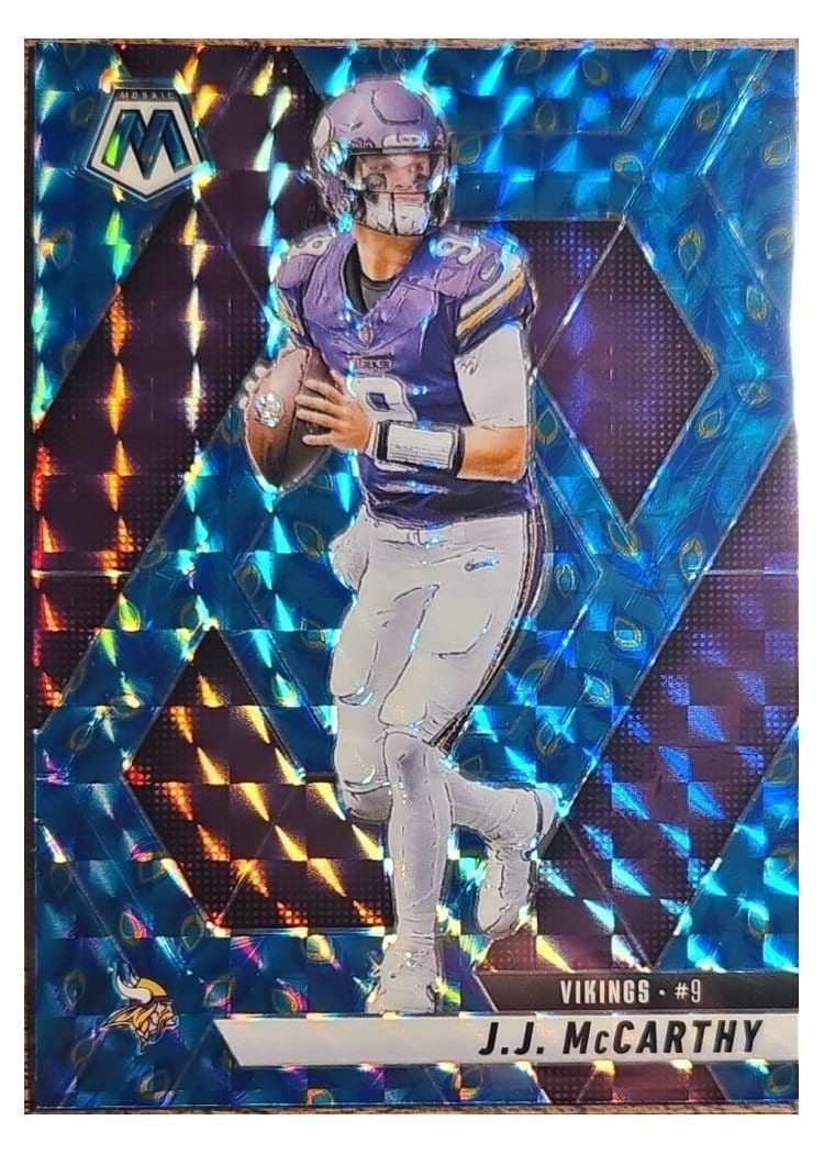 2025 Panini Mosaic Base Set J.J. McCarthy #195 card