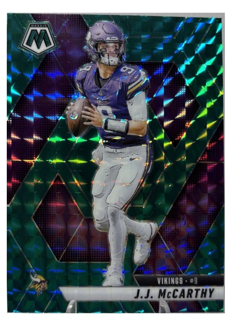 2025 Panini Mosaic Base Set J.J. McCarthy #195 card