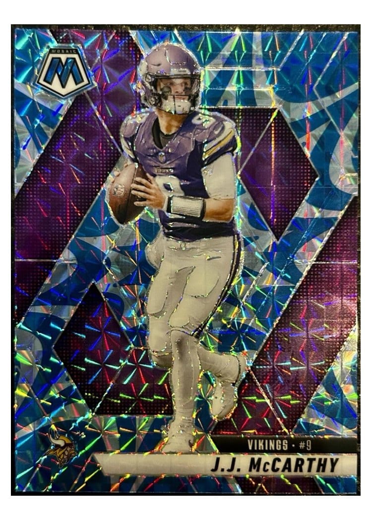 2025 Panini Mosaic Base Set J.J. McCarthy #195 card