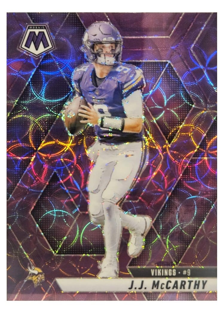 2025 Panini Mosaic Base Set J.J. McCarthy #195 card
