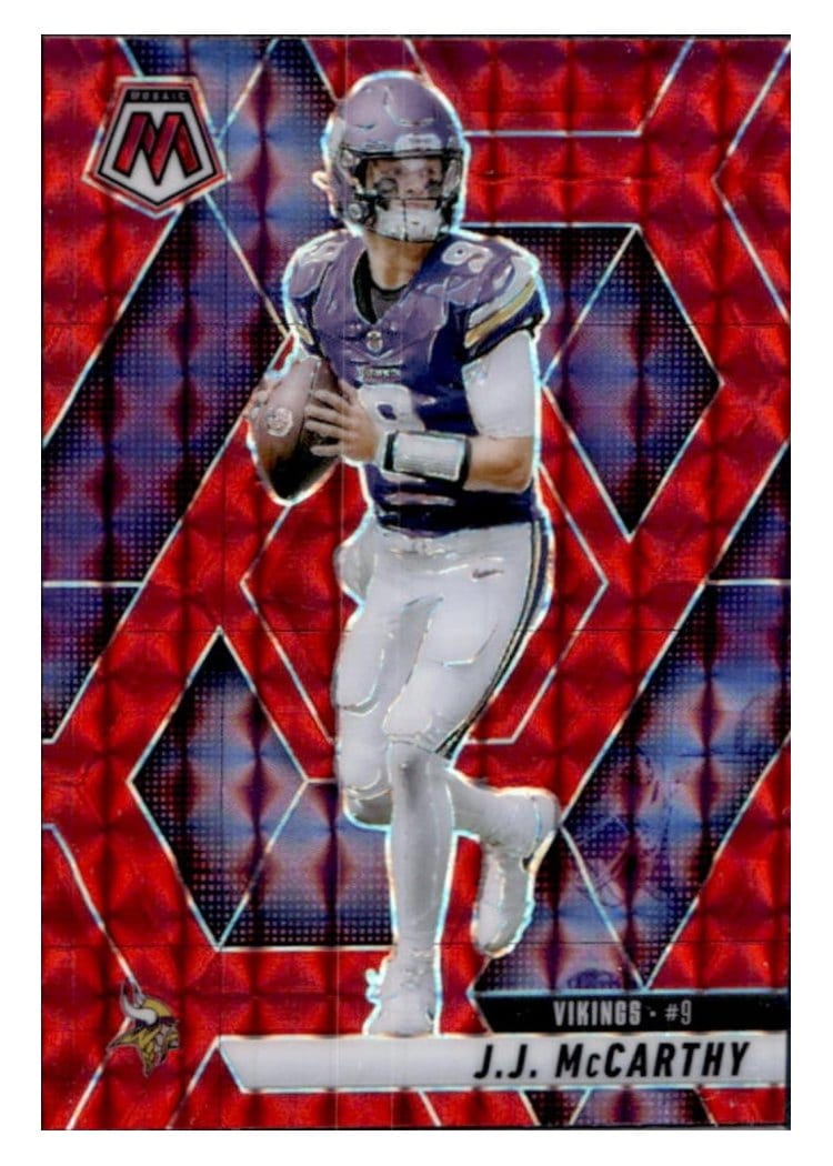 2025 Panini Mosaic Base Set J.J. McCarthy #195 card