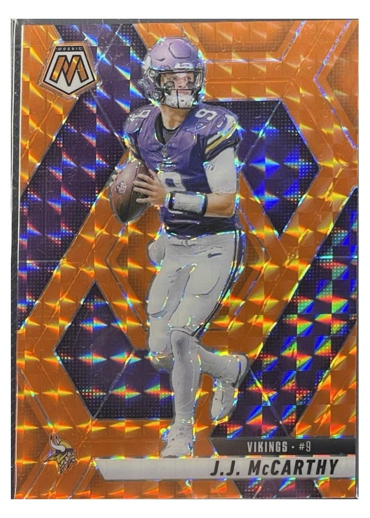 2025 Panini Mosaic Base Set J.J. McCarthy #195 card