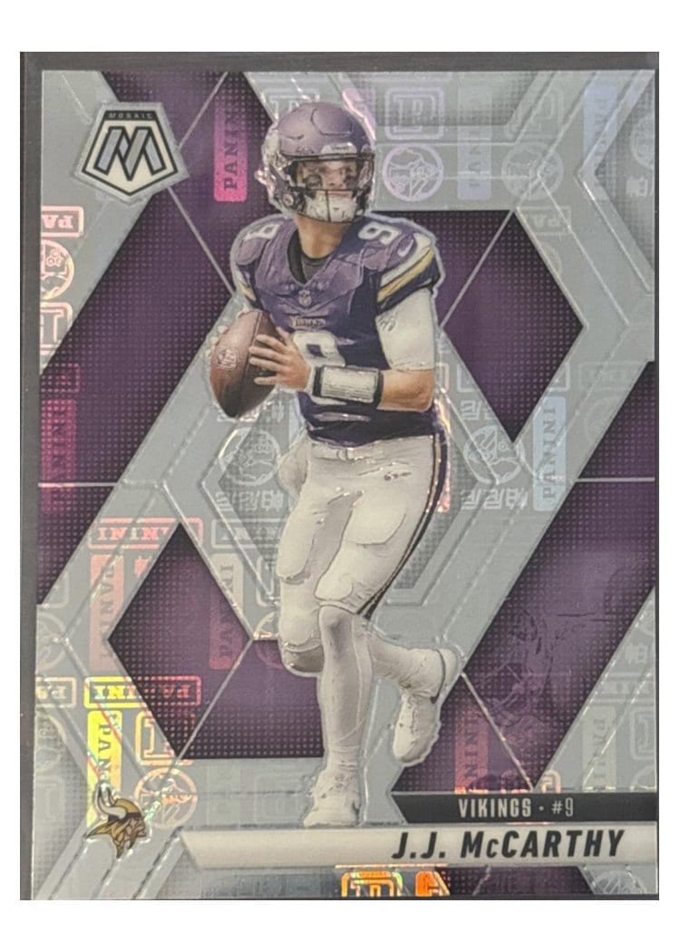 2025 Panini Mosaic Base Set J.J. McCarthy #195 card