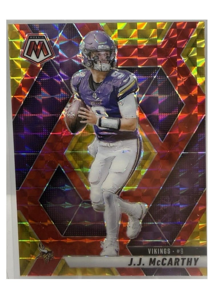 2025 Panini Mosaic Base Set J.J. McCarthy #195 card