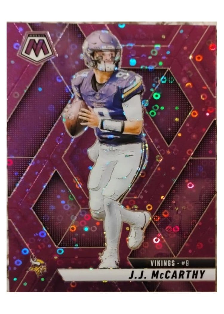 2025 Panini Mosaic Base Set J.J. McCarthy #195 card