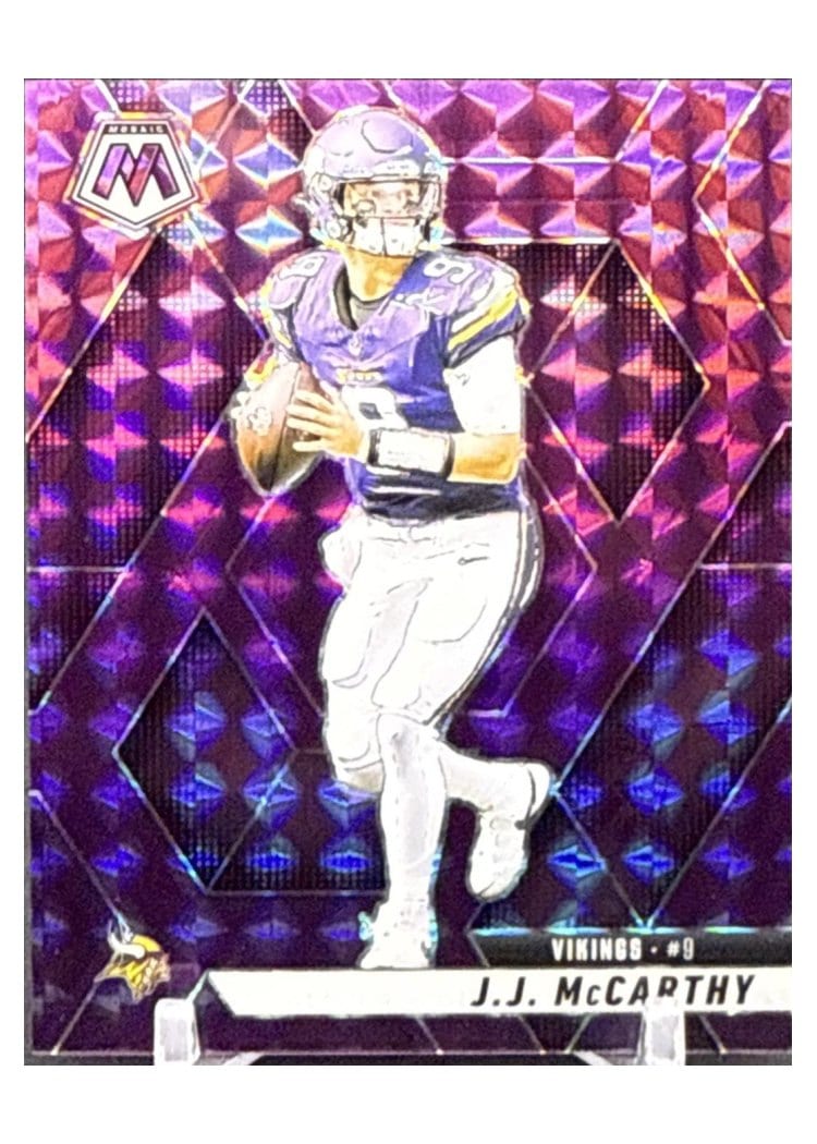 2025 Panini Mosaic Base Set J.J. McCarthy #195 card