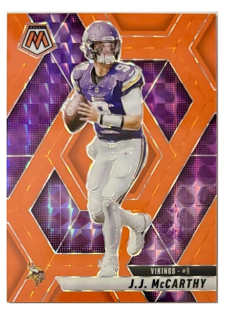 2025 Panini Mosaic Base Set J.J. McCarthy #195 card