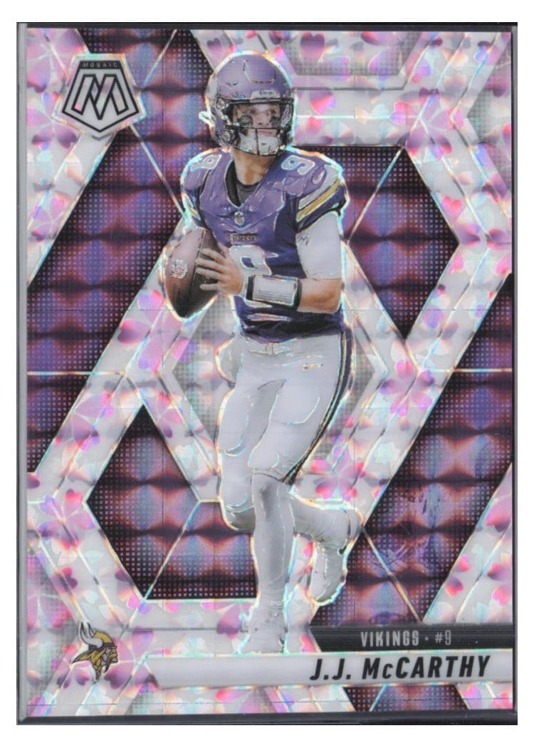 2025 Panini Mosaic Base Set J.J. McCarthy #195 card
