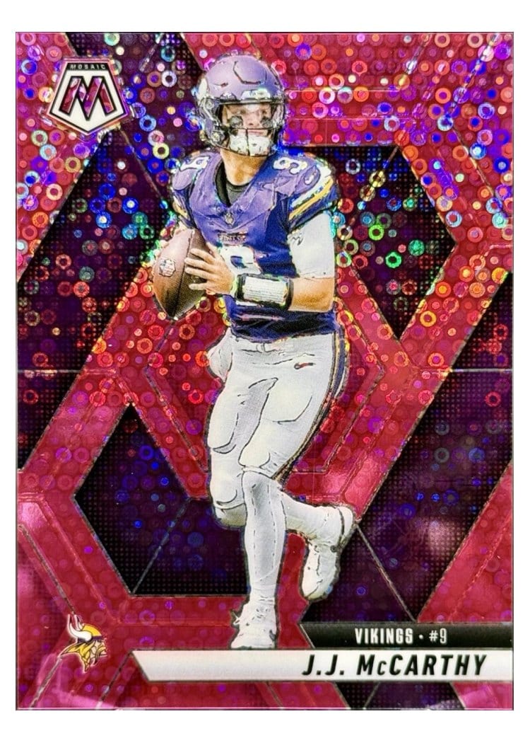 2025 Panini Mosaic Base Set J.J. McCarthy #195 card