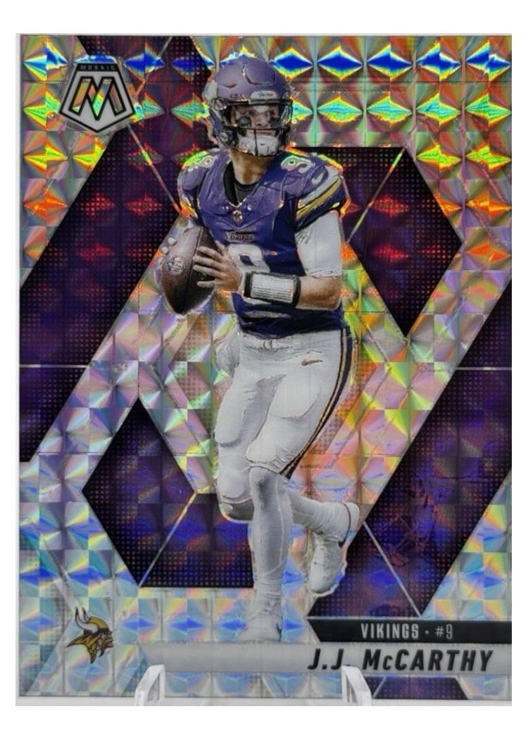 2025 Panini Mosaic Base Set J.J. McCarthy #195 card