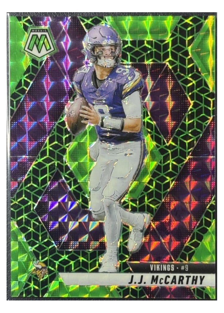 2025 Panini Mosaic Base Set J.J. McCarthy #195 card