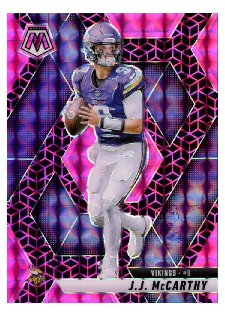 2025 Panini Mosaic Base Set J.J. McCarthy #195 card