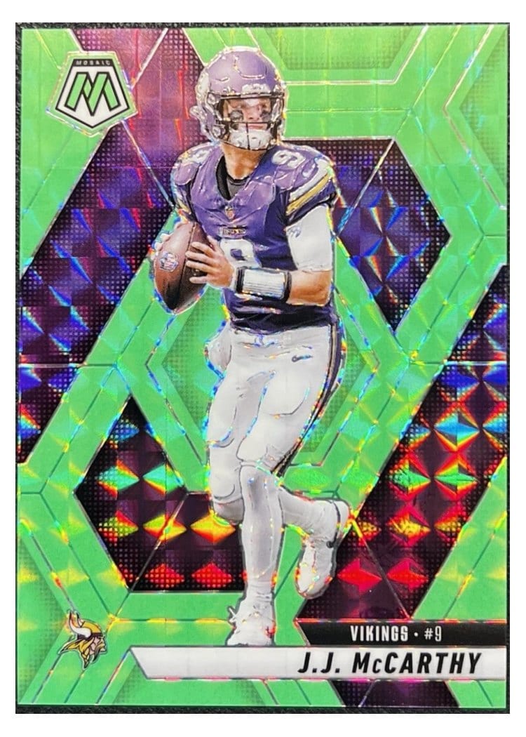 2025 Panini Mosaic Base Set J.J. McCarthy #195 card
