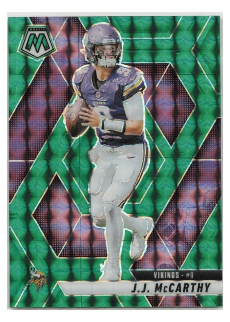 2025 Panini Mosaic Base Set J.J. McCarthy #195 card