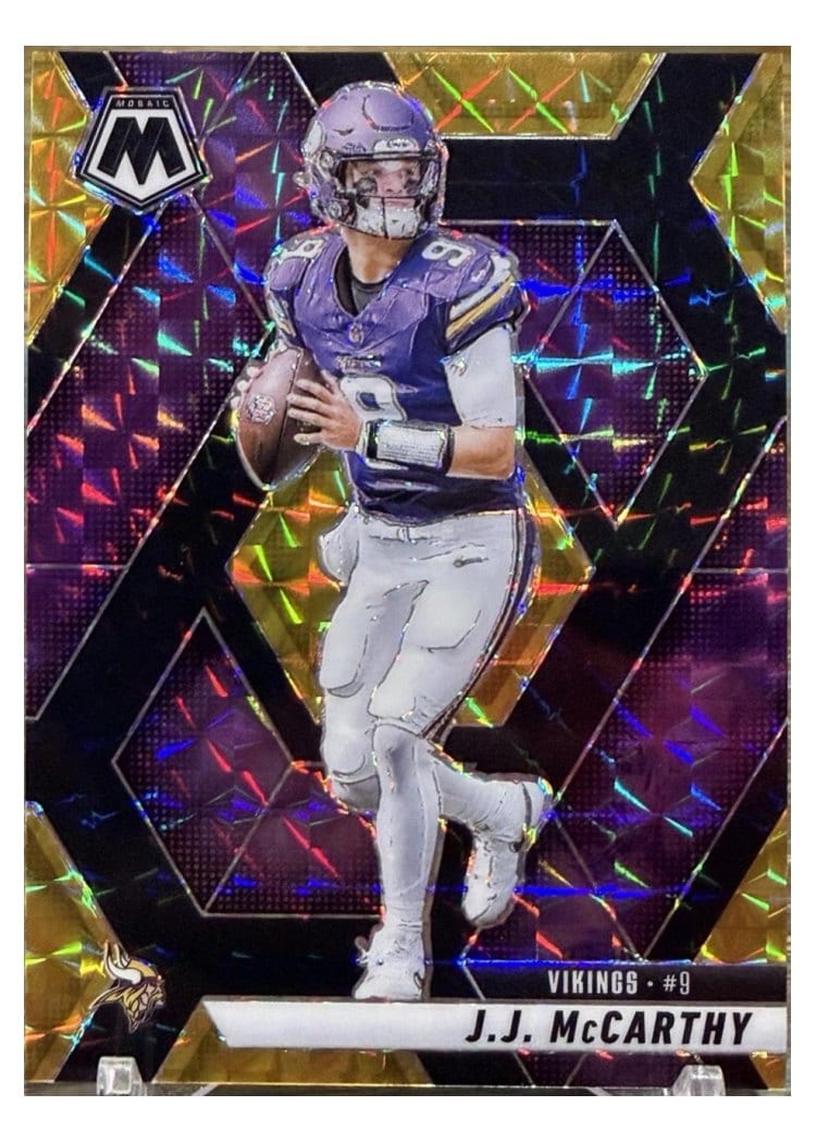 2025 Panini Mosaic Base Set J.J. McCarthy #195 card