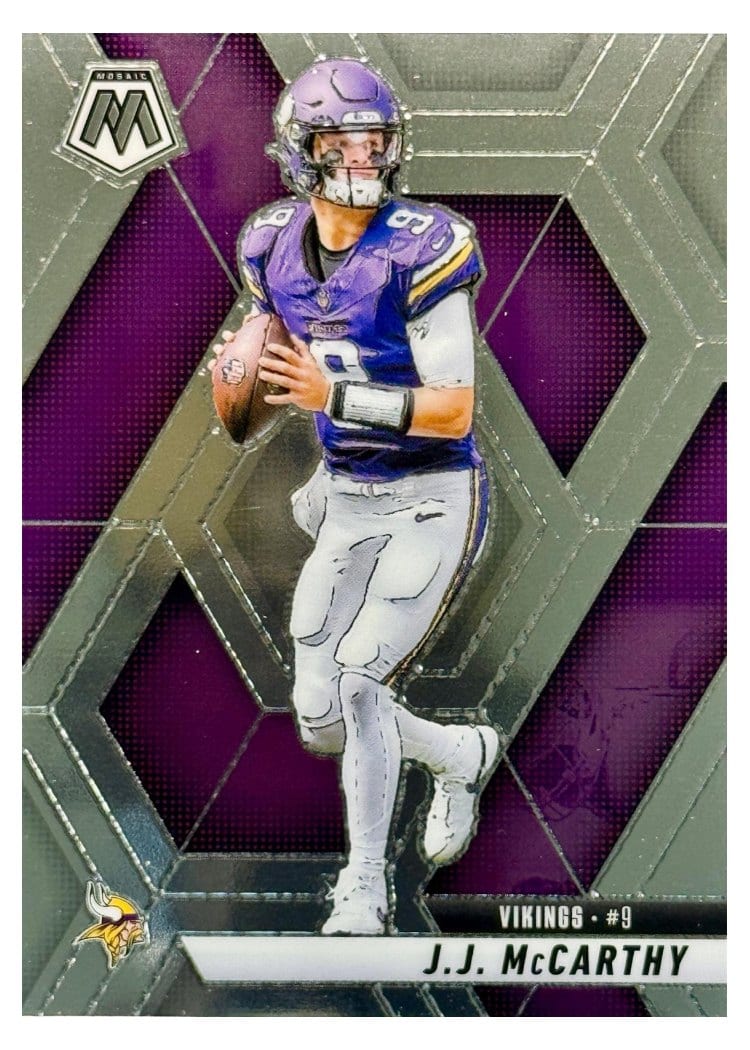 2025 Panini Mosaic Base Set J.J. McCarthy #195 card