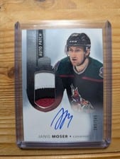 2021-22 Upper Deck Premier Acetate Rookie Autograph Patch J.J. Moser #AR-JM card
