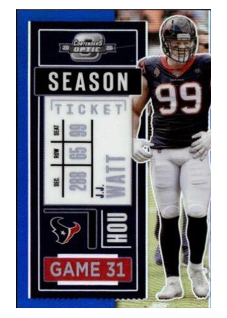2020 Panini Contenders Optic Base Set J.J. Watt #24 card