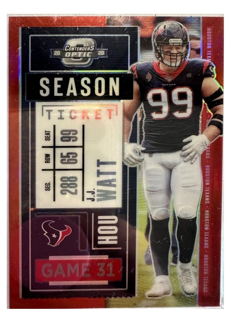2020 Panini Contenders Optic Base Set J.J. Watt #24 card