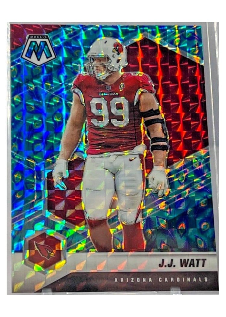 2021 Panini Mosaic Base Set J.J. Watt #12 card