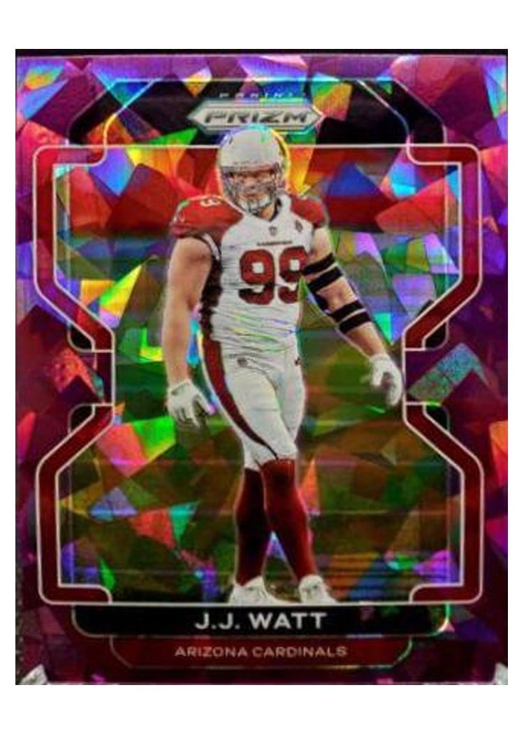 2021 Panini Prizm Base Set J.J. Watt Purple Ice Prizm #79 card