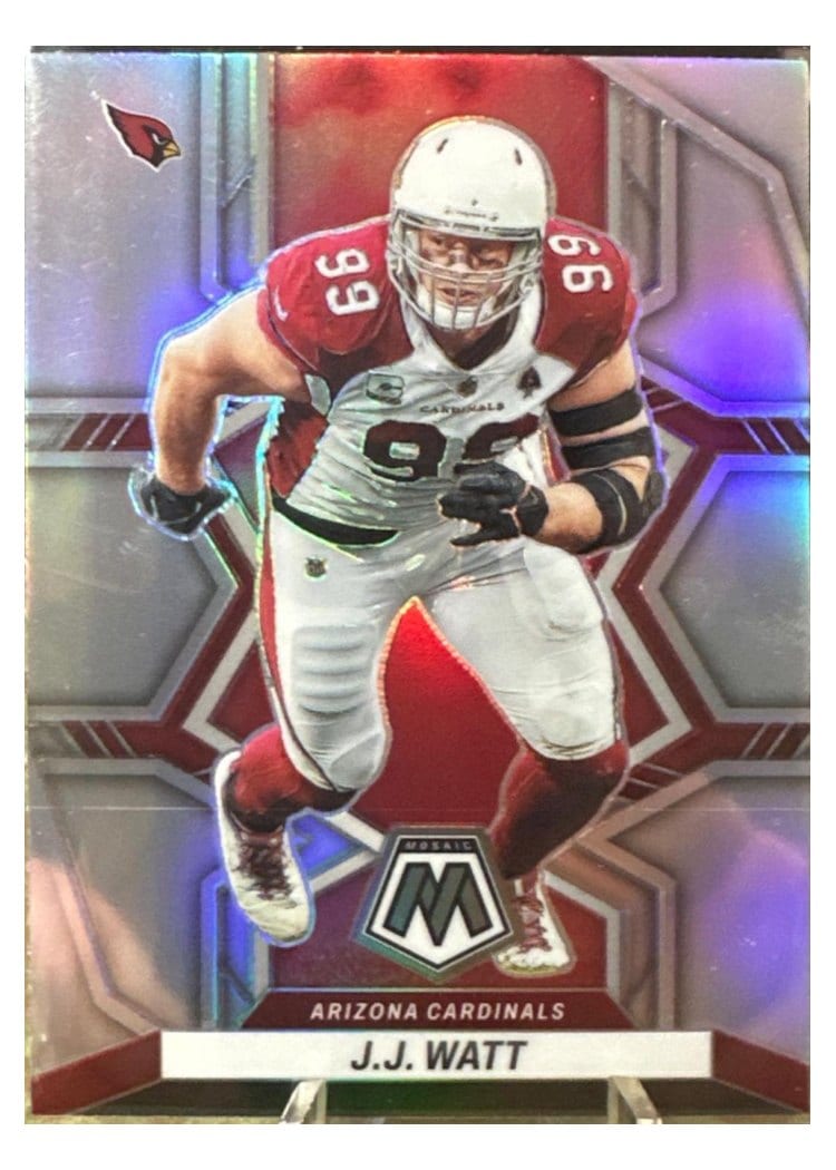 2022 Panini Mosaic Base Set J.J. Watt Silver #4 card