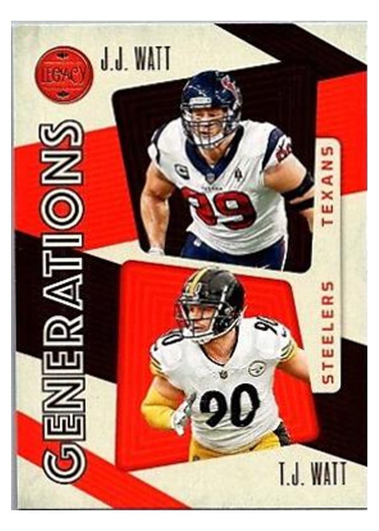 2023 Panini Legacy Generations J.J. Watt / T.J. Watt #GEN-8 card