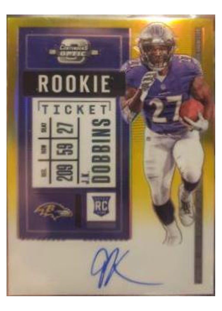 2020 Panini Contenders Optic Base Set J.K. Dobbins #123 card