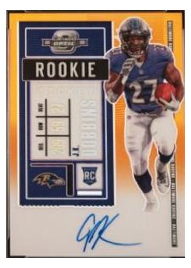 2020 Panini Contenders Optic Base Set J.K. Dobbins #123 card