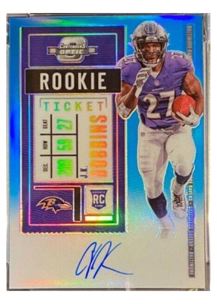 2020 Panini Contenders Optic Base Set J.K. Dobbins #123 card